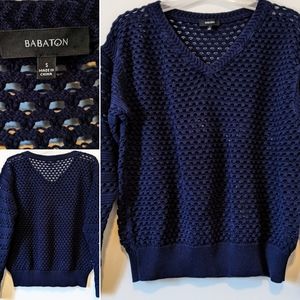 BABATON Open Knit Sweater
